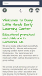 Mobile Screenshot of busylittlehandselc.com